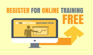 Register for FREE online training to learn the advantages of solar power system